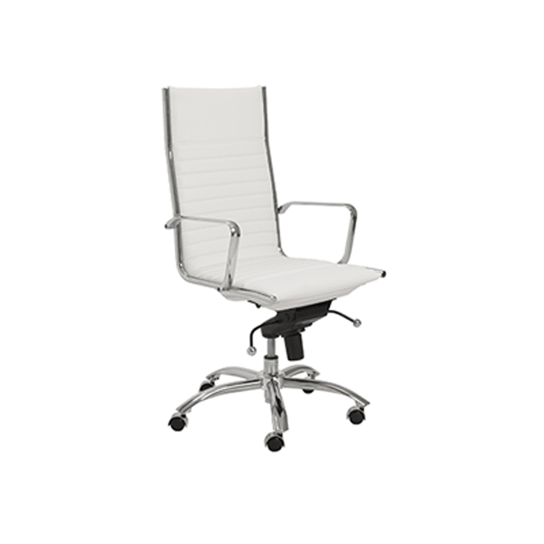 Dirk High Back Office Chair - White