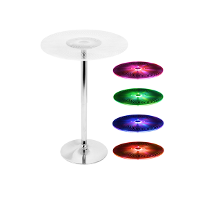 Radiance LED Spiral Bar Table - V-Decor Trade Show Furniture Rentals in Las Vegas