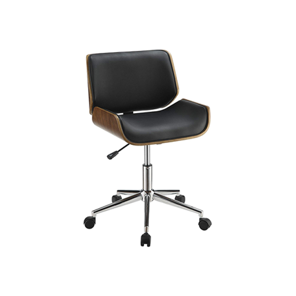 Branson Office Chair - Black and Walnut