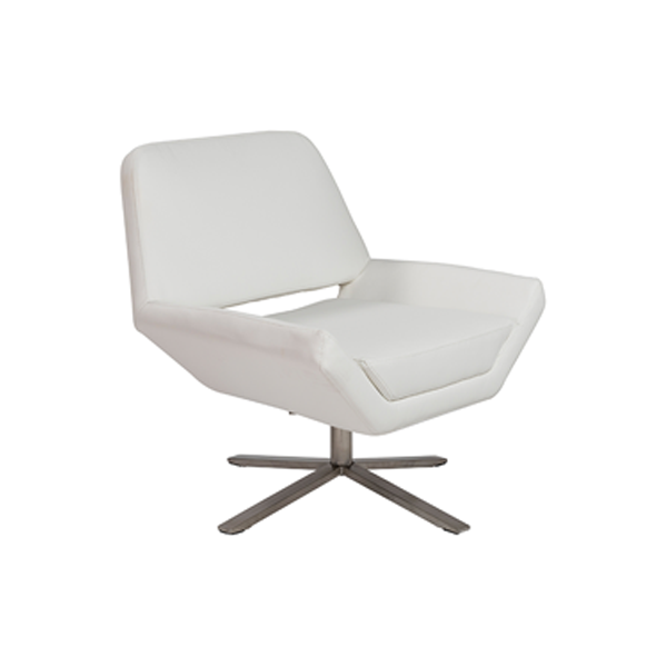 Carlotta Lounge Chair - White