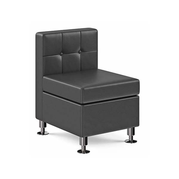 Tuft Armless Lounge Chair - Black